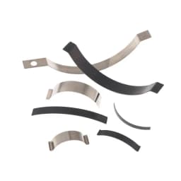 10Pcs Silver/Black C Type Sheet Spring Stainless Steel Or Manganese Steel Flat Wire Arc Clip Spring In-pipe Positioning Spring