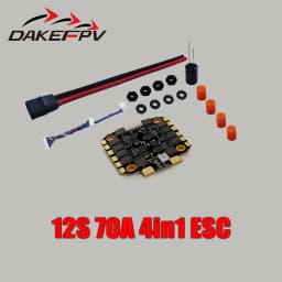 DAKEFPV H743 Flight Controller and ESC Combo for FPV Drone, Betaflight H7FC & 4in1 70A ESC, Support 3-12S, for Analog HD System