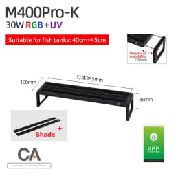 WEEK AQUA M Series Water Grass Lamp Straddle Headlight Panel Button Version APP Timing Dimming RGB-UV LED LAMP