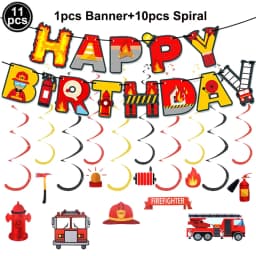 Jumbo Fireman Sam Balloons Fire Truck Foil Ballons Firefighter Themed Birthday Party Decortions Baby Shower Fire Engine Ballons