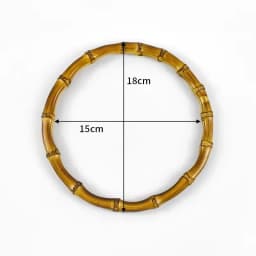 1/2Pc Round D-shaped Wooden Bag Handle Metal Ring Handbag Handles Replacement DIY Purse Luggage Handcrafted Accessories for Bags