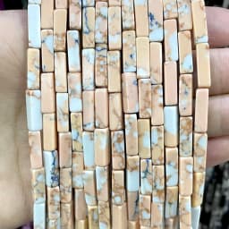 4*13MM Natural Stone Square Aventurine Tiger Eye Agates Crystal Jades Spacer Beads For Jewelry Making DIY Bracelet Accessories