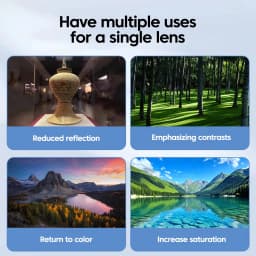 Universal 52mm CPL Camera Lens Filter With Clip Portable Polarizer Anti-reflection Restore Color Phone Filter For iPhone Samsung