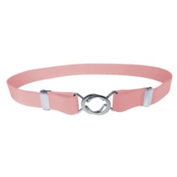 Women's Adjustable Elastic Stretch Belt with Metal Buckle 1 inch Wide Web Belt Waist Belts for Jeans Pants Dress Casual Belts