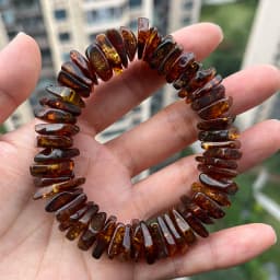 Original Amber Bracelets for Unisex New Genuine Irregular Beads Natural Black Medical Green Healing Jewelry Factory Unique Gift