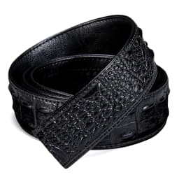 3.5cm wide Luxury Leather Belts for Men Automatic Buckle Blue Men's Belt without Buckle 130CM