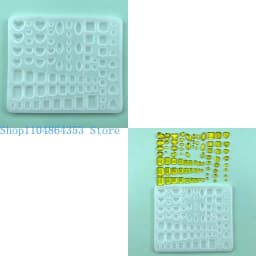 Heart Square Silicone Mold Crystal Diamond Resin Mold Jewelry Making Epoxy Casting Mold Ice Cubes Mold DIY Craft