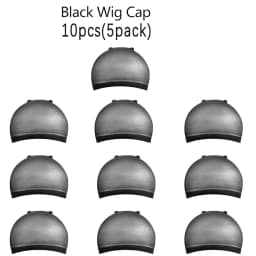 4/20pcs Black Wig Cap Elastic Breathable Invisible Wig Caps Perfect For Professional Use,2pcs/Pack