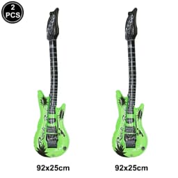 Inflatable Guitar 35inch Rock Star Guitar Reusable Inflatable Guitar Toys Balloons 80s 90s Themed Kids Birthday Party Decoration