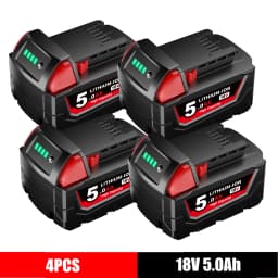 M-18 18V 5/8/9/12Ah Replacement Battery for Milwaukee, Low-Temp Resistant Fast Charge for Cordless Power Tool Battery Pin AU