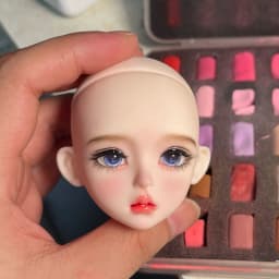 In Stock Hand Painted 1/6 Bjd Doll Head Finished Makeup Mjd Replacement Head, Removable Eyeballs Doll Parts
