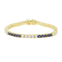 18k Gold Plated 3MM 4 Prong Setted 5A CZ Tennis Chain Bracelet High Quality Green Blue Red Colorful Summer Jewelry