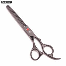 Purple Dragon Dog Grooming Scissors 6.5" 7" Stainless Up Curved Scissors Professional Pet Shears Chunker Thinning Scissors Z3002