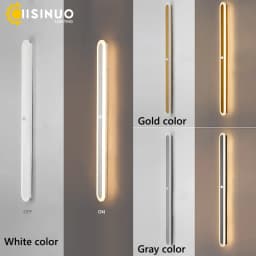 Outdoor Wall Light With Motion Sensor 90v 240v IP65 Waterproof Porch Lamp LED Long Garden Lamp for Villa Garage Lighting Fixture