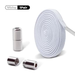 Elastic Laces Sneakers No Tie Shoe Laces Capsule Lock Shoelaces Without Ties Kids Adult 0.6cm Flat Shoelace for Shoes