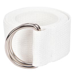 Unisex Casual Double D-Rings Nylon Canvas Stripes Buckle Waistband Outdoor Belts
