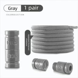 1 Pair Metal Lock Laces Sneakers No Tie Elastic Shoelaces Sports Shoe Laces for Capsule Lock Stretch Shoelace Rubber Shoestrings