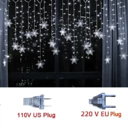 Snowflake String Garland Fairy Lights USB/Battery Powered Christmas Tree Holiday New Year Bedroom Decoration Lamps