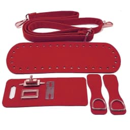 1/3pcs PU Leather Shoulder Bag Bottom Strap Handbag Shoulder Strap Woven Bag Set For DIY Handmade Bag Backpack Accessories
