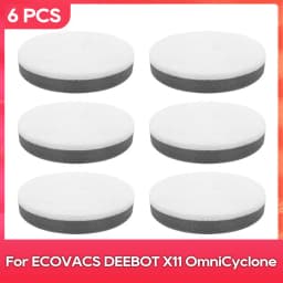 Compatible For ( ECOVACS DEEBOT X11 OmniCyclone ) Sponge Filter Cartridge, Pad Robot Vacuum Cleaner Replacement Part Accessories