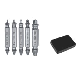Damaged Screw Extractor Drill Bits Guide Set Broken Speed Out Easy Out Bolt Stud Stripped Screw Remover Tool
