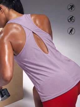 Super Soft Cross Backless Workout Tops for Women Racerback Tank Tops Open Back Running Muscle Tank Yoga Shirts