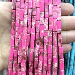 4*13MM Natural Stone Square Aventurine Tiger Eye Agates Crystal Jades Spacer Beads For Jewelry Making DIY Bracelet Accessories