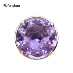 Light Purple Diamond Type Golden White Walking Cane Fashion Decorative Stick Gentleman Elegant Cosplay Cane Knob Crosier 90cm