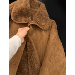 Unique Super Good Looking Women's Winter Thickened Lamb Fur Jacket Retro Khaki Color Integrated Leather And Fur Coat Casual S...