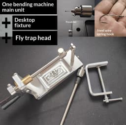 Wire Bending Steel Wire Bending Machine&Coiling Tool – Slow Pitch Jig Fly Tying Bait Making and Reel Winding All-in-One Kit