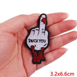 Animal Cat Possum Fox Patch Cartoon Embroidery Patch Iron On Patches For Clothing Thermoadhesive Patches On Clothes Sewing Badge