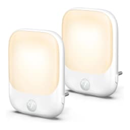 Night Light Socket with Motion Sensor, Night Light 3-Level Brightness Adjustment (On/Auto/Off), 2700 K Warm White Night Lamp