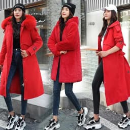 2025 Winter Jacket Women Parkas Thick Warm Fur Lining Long Parka Female Windbreakers Hooded Padded Coat Distachable Outwear 6XL