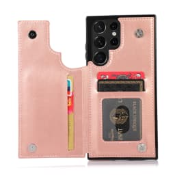 for Samsung Galaxy S22 Ultra Cover Wallet Case ID Credit Card Slot Holder Cash Pocket Sleeve PU Leather Magnetic Closure Case