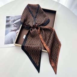 Scarf Women Dot Print Long Silk Feeling Bag Tie Neck Skinny Scarves Female Foulard Hairband Print Lady Neckerchief Ribbon