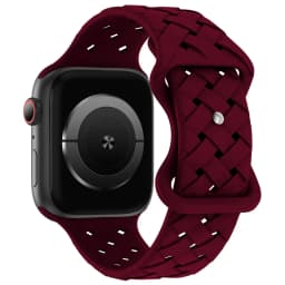 Sport Braided Silicone Strap For Apple Watch Band 44mm 40mm 45mm 49mm 46mm Breathable Bracelet iWatch Series 12 9 7 8 se ultra 4