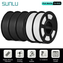 SUNLU 5KG 3D Filament High Speed PLA/PLA META/APLA/PLA MATTE 1.75mm 5Roll 1KG 3D Printer Filament for 3D Printer