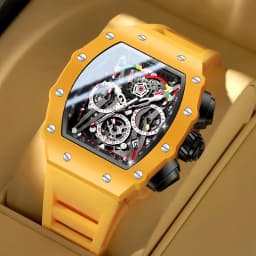 ONOLA Watch Men's Multi Functional Wine Bucket Watch Sports Quartz Watch Waterproof Luminous Silicone Strap