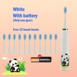 Children's Electric Toothbrush Cartoon Kids With Replacement Head Ultrasonic IPX7 Waterproof Rechargeable Sonic Toothbrush