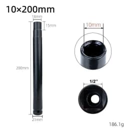 1/4pcs Ceiling Leveling Sleeve Lengthening Hollow Screw Nut Hexagon Socket 1/2inch Quad Connector For Drilling Installation