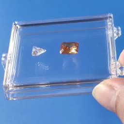 Floating Gemstone Storage Box Gems Display Organizer Holder Clear Adhensive Loose Diamond Stone Zircon Jewelry Packaging Boxes