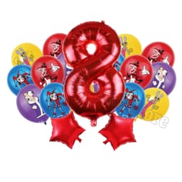 The Amazing Digitals Circus Digit 1-9 Balloons Kids Kawaii Birthday Decoration Baby Shower Gender Reveal Party Supplies Gift New