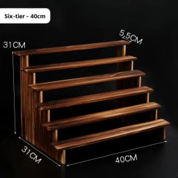Pure Wood Display Stand Storage Rack Desktop Figurine Bubble Mat Doll Meat Green Plant Multi-layer Staircase Rack