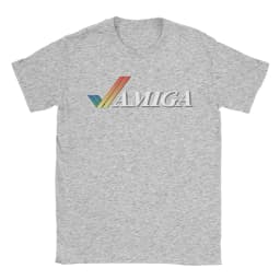 Men T-Shirts Commodore Amiga Logo Casual Cotton Tee Shirt Short Sleeve T Shirt Round Collar Tops Graphic Printed