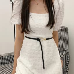 Korean Knotted Belt for Women Simple PU Leather Thin Waistband Luxury Female Lady Coat Dress Decor Waist Strap