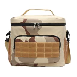 Camping Thermal Bag Insulated Lunch Bag Large Capacity Thermal Picnic Box With Shoulder Strap Separated Storage Compartments