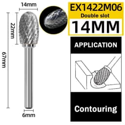 Tungsten Steel Grinding Head Carbide Rotary File Single And Double Groove Milling Cutter Metal Grinding And Engraving Tool