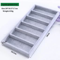 Newly Colors 4/6/10/12Grids Sunglasses Storage Box Sunglasses Case Glasses Display Props Jewelry Organizer Tray Fashion Display