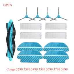 For Cecotec Conga 3290 3490 3690 3790 3890 Ultra Titanium Vital Vacuum Cleaner Spare Parts HEPA Filter Side Brush Proscenic M7