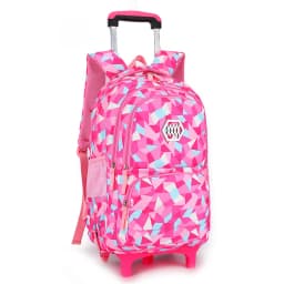 Children School Rolling Backpacks Trolley Bags with Wheels Waterproof School Bag For Teenage Girls Kids Travel Wheeled Bag